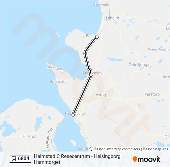 6804 Bus Line Map