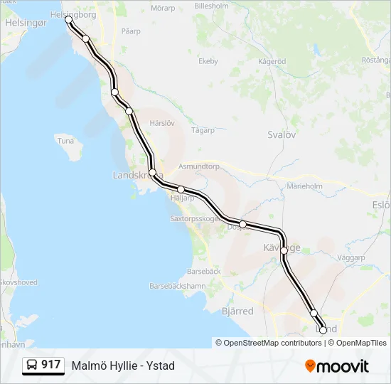 917 Bus Line Map
