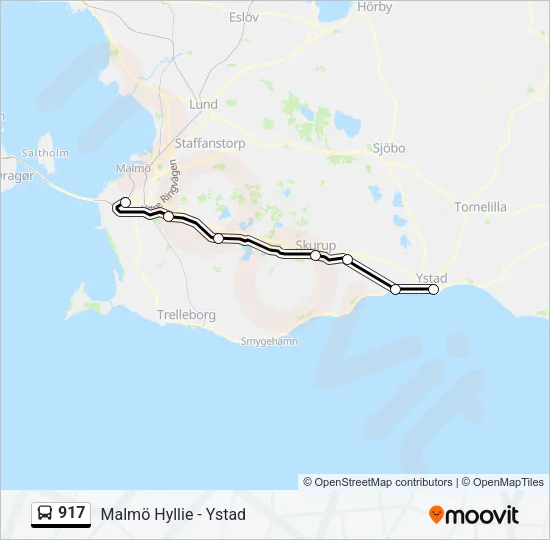 917 Bus Line Map