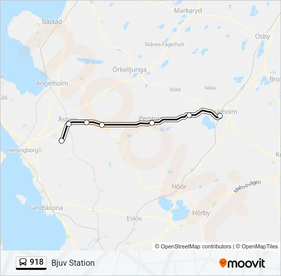 918 Bus Line Map
