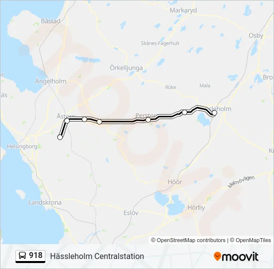 918 Bus Line Map