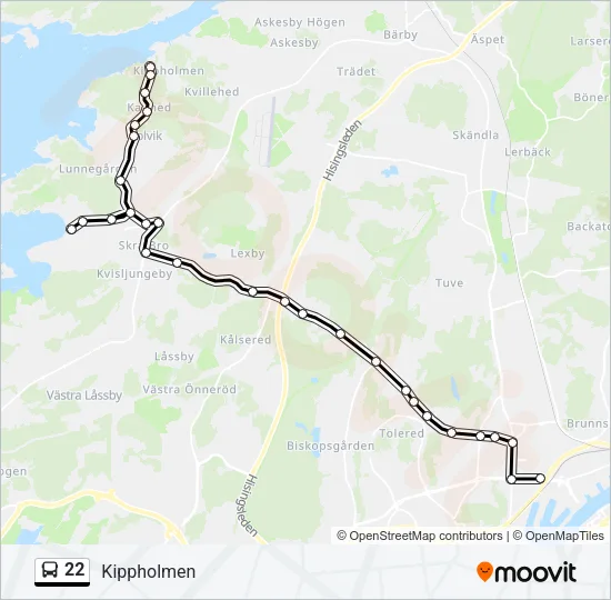 22  Line Map