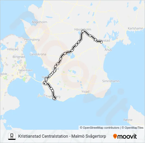 PÅGATÅGEN  Line Map