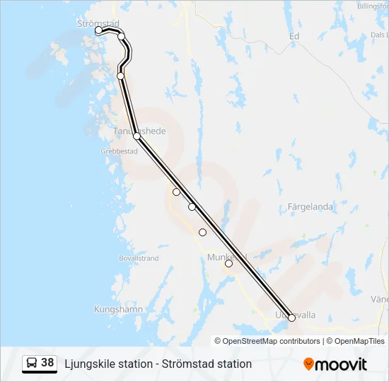38 Bus Line Map