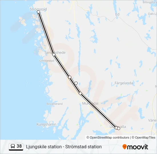 38 Bus Line Map