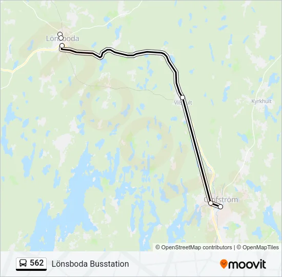 562 Bus Line Map