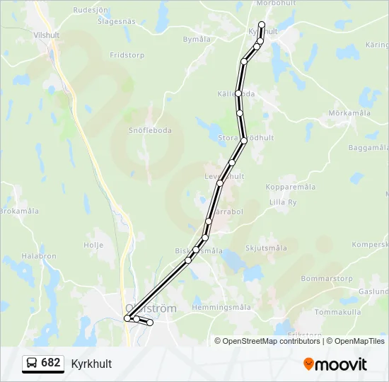 682 Bus Line Map