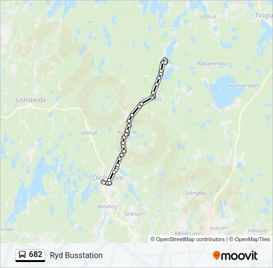 682 Bus Line Map