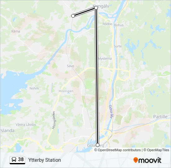 38 Bus Line Map