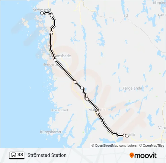 38 Bus Line Map