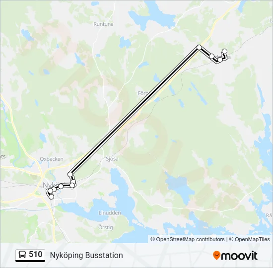 510 Bus Line Map