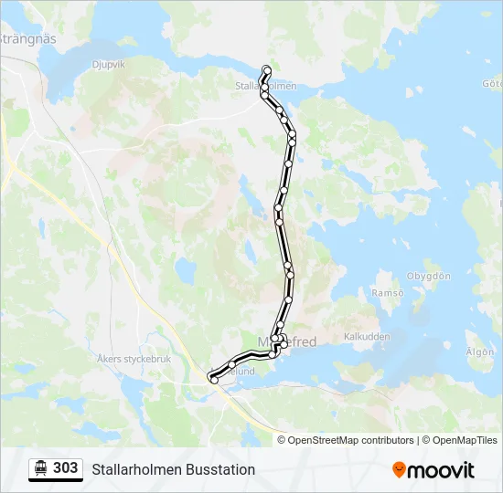303 Cable Car Line Map