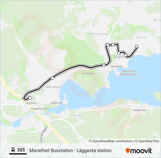 305 Cable Car Line Map