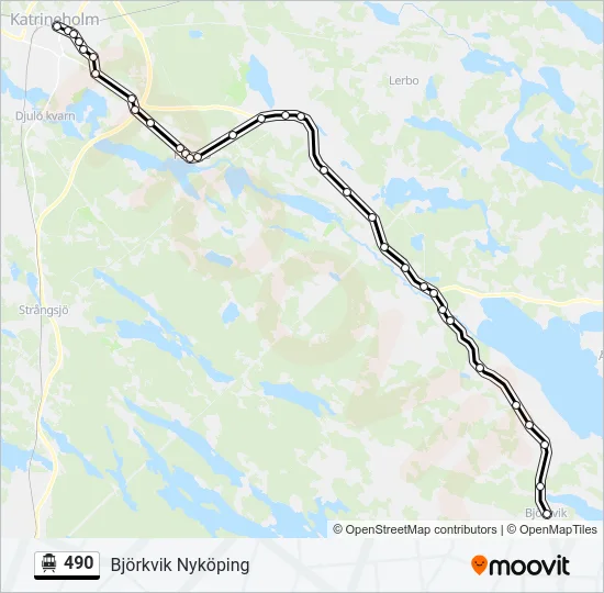 490 Cable Car Line Map