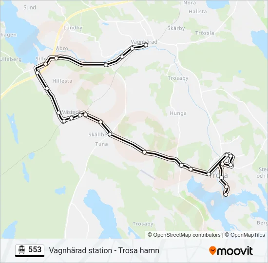 553 Cable Car Line Map