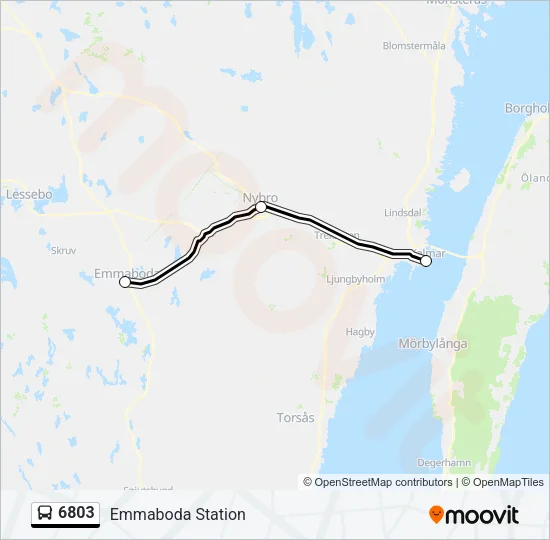 6803 Bus Line Map