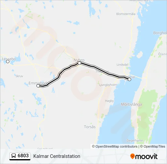 6803 Bus Line Map