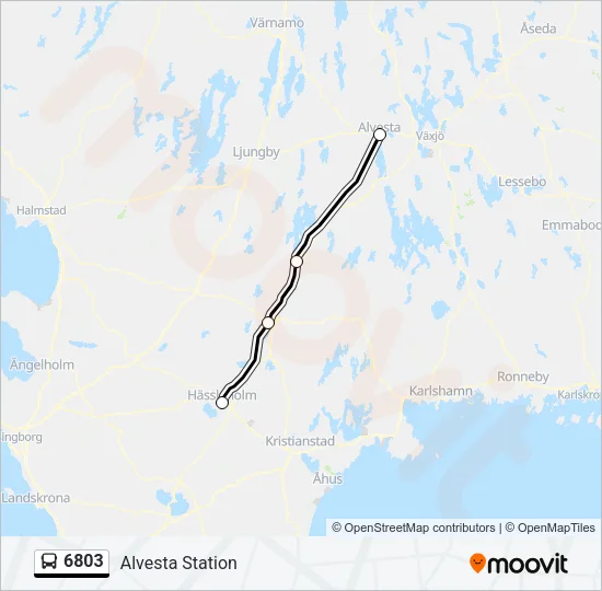 6803 Bus Line Map