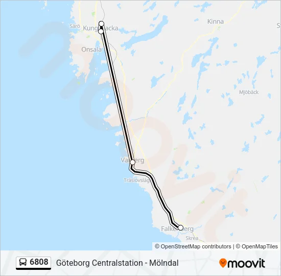 6808 Bus Line Map