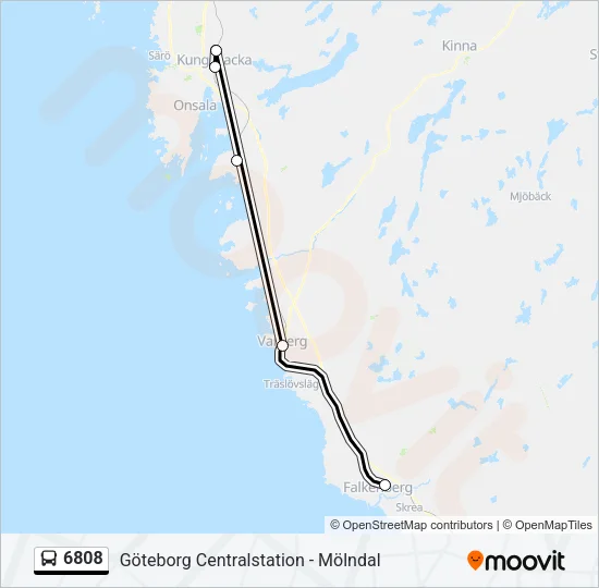 6808 Bus Line Map