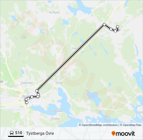 510 Bus Line Map