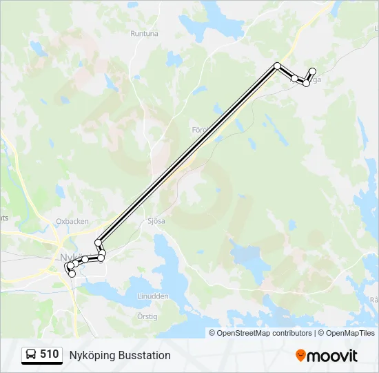 510 Bus Line Map