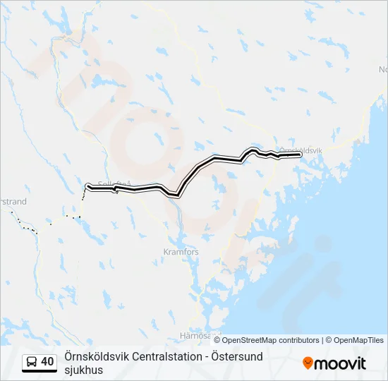 40 Bus Line Map