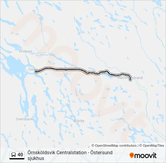 40 Bus Line Map
