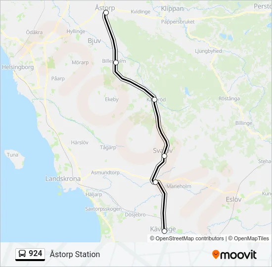 924 Bus Line Map