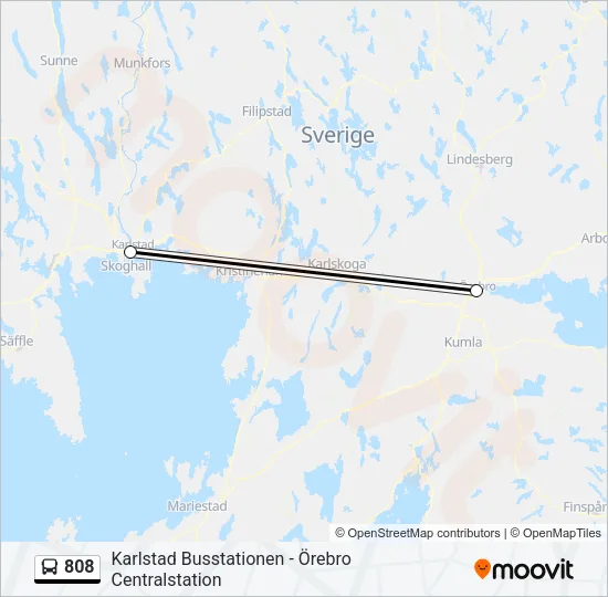 808 Bus Line Map