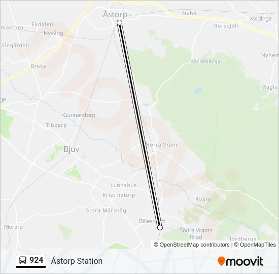 924 Bus Line Map