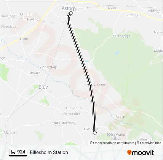 924 Bus Line Map