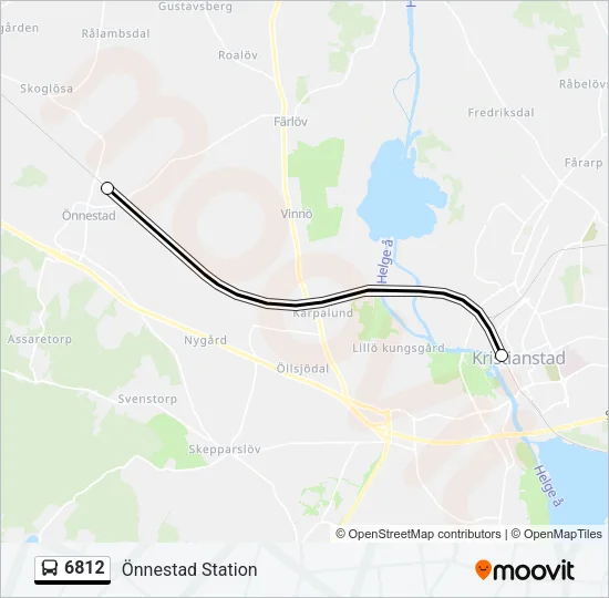 6812 Bus Line Map