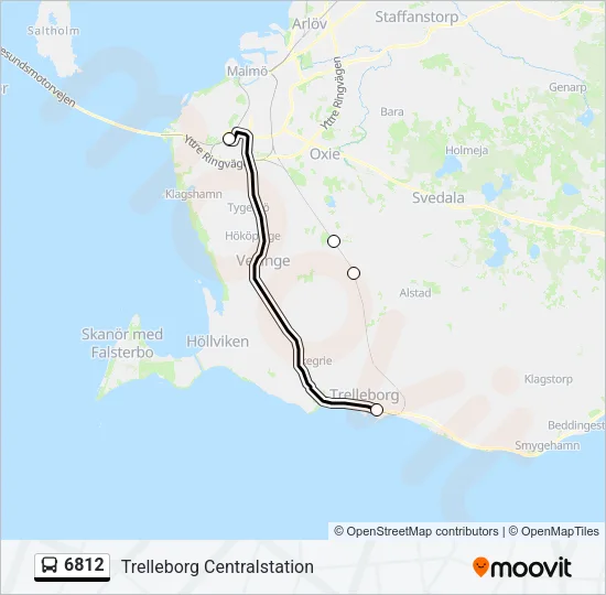 6812 Bus Line Map