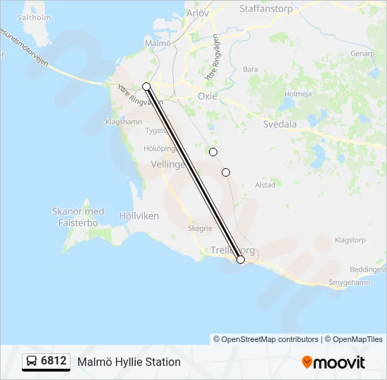 6812 Bus Line Map