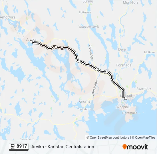 8917 Train Line Map