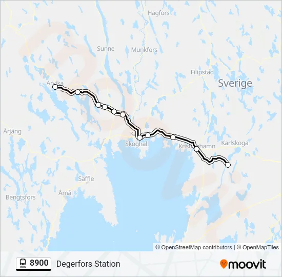 8900 Train Line Map