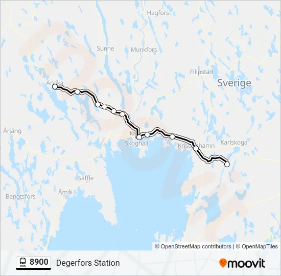 8900 Train Line Map