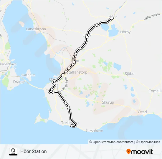 PÅGATÅGEN  Line Map