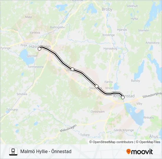 PÅGATÅGEN  Line Map