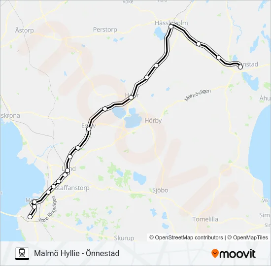 PÅGATÅGEN  Line Map