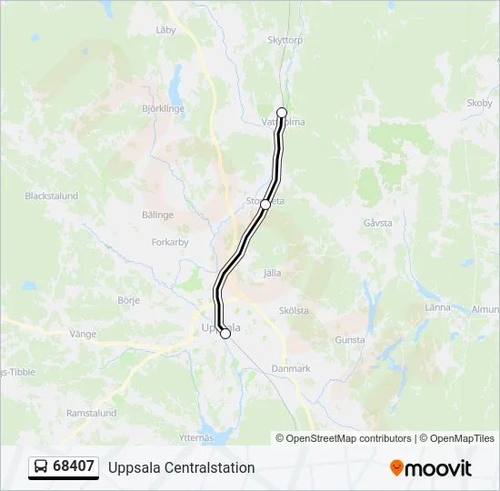 68407 Bus Line Map