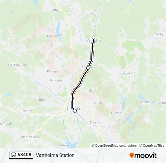 68408 Bus Line Map