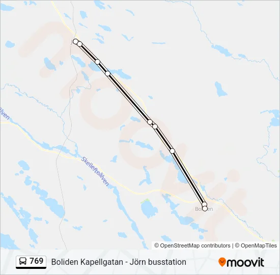 769 Bus Line Map