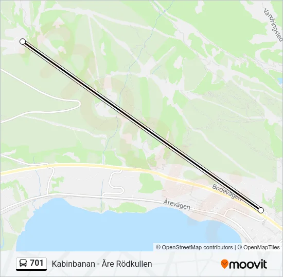 701 Bus Line Map