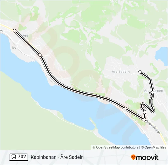 702 Bus Line Map
