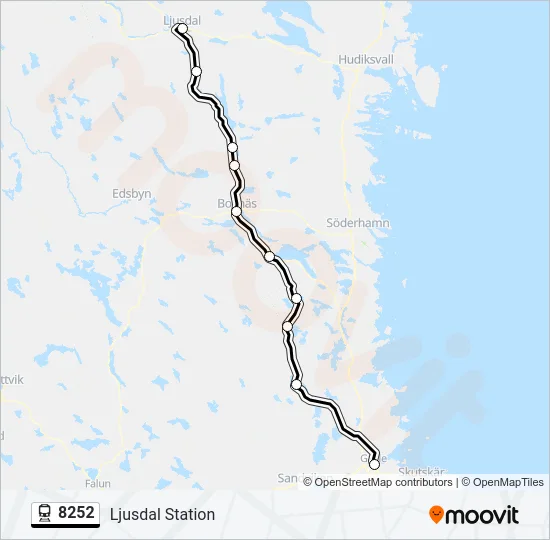 8252 Train Line Map