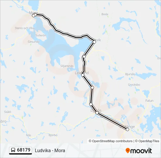 68179 Bus Line Map