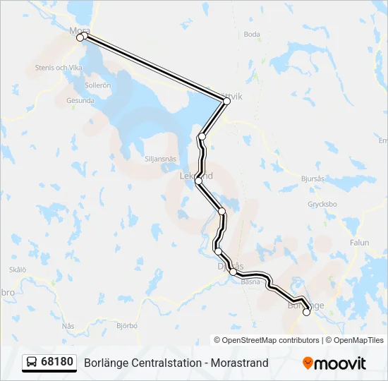 68180 Bus Line Map