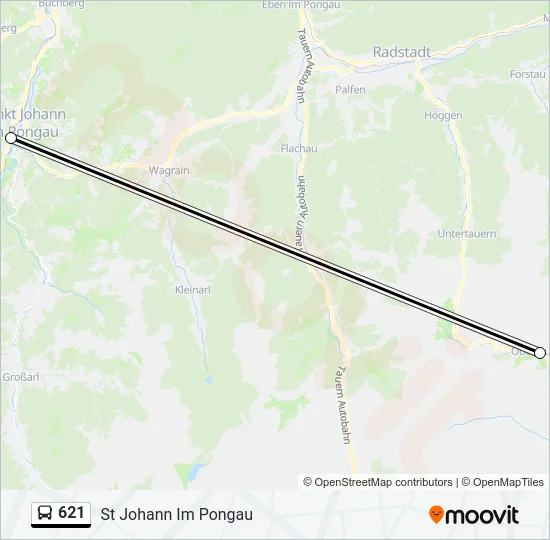 621 Bus Line Map
